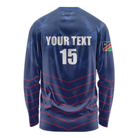 Custom Namibia Cricket Long Sleeve Shirt Go Eagles Go - Wonder Print Shop