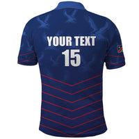 Custom Namibia Cricket Polo Shirt Go Eagles Go - Wonder Print Shop