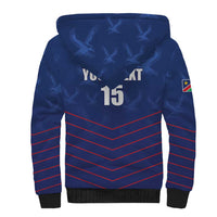 Custom Namibia Cricket Sherpa Hoodie Go Eagles Go - Wonder Print Shop