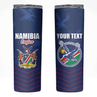 Custom Namibia Cricket Skinny Tumbler Go Eagles Go - Wonder Print Shop