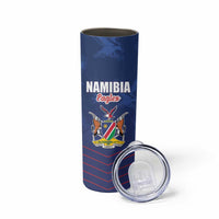 Custom Namibia Cricket Skinny Tumbler Go Eagles Go - Wonder Print Shop