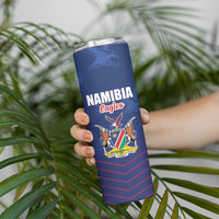 Custom Namibia Cricket Skinny Tumbler Go Eagles Go - Wonder Print Shop