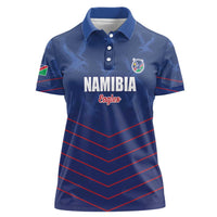 Custom Namibia Cricket Women Polo Shirt Go Eagles Go - Wonder Print Shop