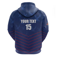 Custom Namibia Cricket Zip Hoodie Go Eagles Go - Wonder Print Shop