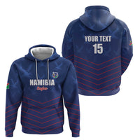 Custom Namibia Cricket Zip Hoodie Go Eagles Go - Wonder Print Shop