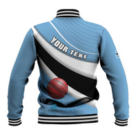 Custom Botswana Cricket Baseball Jacket Go Baggy Blues - Wonder Print Shop