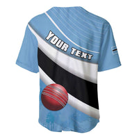 Custom Botswana Cricket Baseball Jersey Go Baggy Blues - Wonder Print Shop