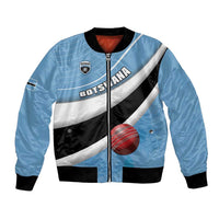 Custom Botswana Cricket Bomber Jacket Go Baggy Blues - Wonder Print Shop