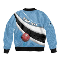 Custom Botswana Cricket Bomber Jacket Go Baggy Blues - Wonder Print Shop