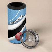 Custom Botswana Cricket 4 in 1 Can Cooler Tumbler Go Baggy Blues - Wonder Print Shop