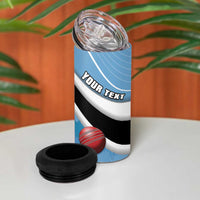 Custom Botswana Cricket 4 in 1 Can Cooler Tumbler Go Baggy Blues - Wonder Print Shop