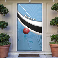Custom Botswana Cricket Door Cover Go Baggy Blues - Wonder Print Shop