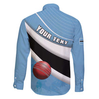 Custom Botswana Cricket Family Matching Long Sleeve Bodycon Dress and Hawaiian Shirt Go Baggy Blues - Wonder Print Shop