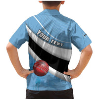 Custom Botswana Cricket Family Matching Mermaid Dress and Hawaiian Shirt Go Baggy Blues - Wonder Print Shop