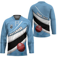 Custom Botswana Cricket Hockey Jersey Go Baggy Blues - Wonder Print Shop
