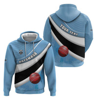 Custom Botswana Cricket Hoodie Go Baggy Blues - Wonder Print Shop