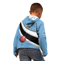Custom Botswana Cricket Kid Hoodie Go Baggy Blues - Wonder Print Shop