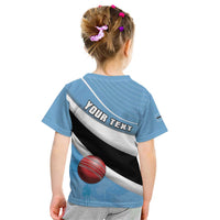 Custom Botswana Cricket Kid T Shirt Go Baggy Blues - Wonder Print Shop