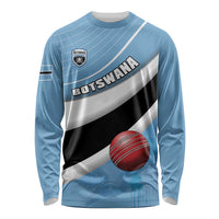 Custom Botswana Cricket Long Sleeve Shirt Go Baggy Blues - Wonder Print Shop