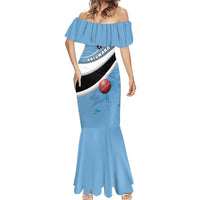 Custom Botswana Cricket Mermaid Dress Go Baggy Blues - Wonder Print Shop
