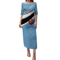 Custom Botswana Cricket Puletasi Go Baggy Blues - Wonder Print Shop