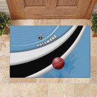 Botswana Cricket Rubber Doormat Go Baggy Blues - Wonder Print Shop