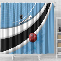 Botswana Cricket Shower Curtain Go Baggy Blues - Wonder Print Shop