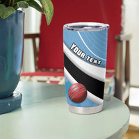 Custom Botswana Cricket Tumbler Cup Go Baggy Blues - Wonder Print Shop
