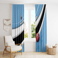 Botswana Cricket Window Curtain Go Baggy Blues - Wonder Print Shop