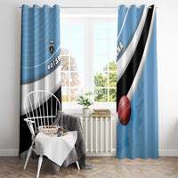 Botswana Cricket Window Curtain Go Baggy Blues - Wonder Print Shop