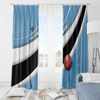 Botswana Cricket Window Curtain Go Baggy Blues - Wonder Print Shop