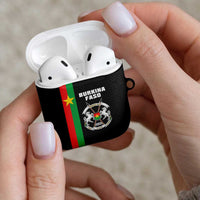 Burkina Faso Striped AirPods Case African Mud Cloth Pattern - Black - Wonder Print Shop