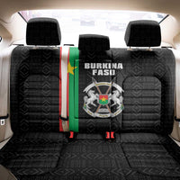 Burkina Faso Striped Back Car Seat Cover African Mud Cloth Pattern - Black - Wonder Print Shop