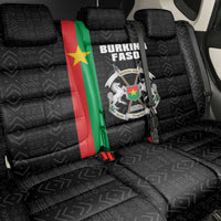 Burkina Faso Striped Back Car Seat Cover African Mud Cloth Pattern - Black - Wonder Print Shop