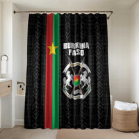 Burkina Faso Striped Bathroom Set African Mud Cloth Pattern - Black - Wonder Print Shop