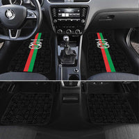 Burkina Faso Striped Car Mats African Mud Cloth Pattern - Black - Wonder Print Shop