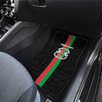 Burkina Faso Striped Car Mats African Mud Cloth Pattern - Black - Wonder Print Shop
