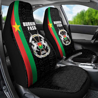 Burkina Faso Striped Car Seat Cover African Mud Cloth Pattern - Black - Wonder Print Shop