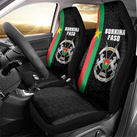 Burkina Faso Striped Car Seat Cover African Mud Cloth Pattern - Black - Wonder Print Shop