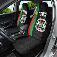 Burkina Faso Striped Car Seat Cover African Mud Cloth Pattern - Black - Wonder Print Shop