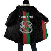 Personalized Burkina Faso Striped Cloak African Mud Cloth Pattern - Black - Wonder Print Shop