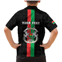 Personalized Burkina Faso Striped Family Matching Mermaid Dress and Hawaiian Shirt African Mud Cloth Pattern - Black - Wonder Print Shop