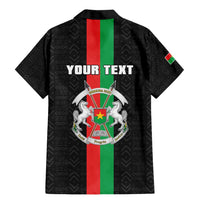 Personalized Burkina Faso Striped Family Matching Mermaid Dress and Hawaiian Shirt African Mud Cloth Pattern - Black - Wonder Print Shop