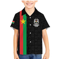 Personalized Burkina Faso Striped Family Matching Mermaid Dress and Hawaiian Shirt African Mud Cloth Pattern - Black - Wonder Print Shop