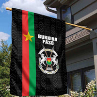 Burkina Faso Striped Garden Flag African Mud Cloth Pattern - Black - Wonder Print Shop