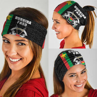 Burkina Faso Striped Neck Gaiter African Mud Cloth Pattern - Black - Wonder Print Shop