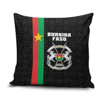 Burkina Faso Striped Pillow Cover African Mud Cloth Pattern - Black - Wonder Print Shop