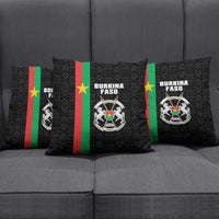 Burkina Faso Striped Pillow Cover African Mud Cloth Pattern - Black - Wonder Print Shop