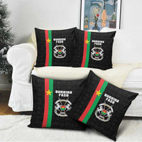Burkina Faso Striped Pillow Cover African Mud Cloth Pattern - Black - Wonder Print Shop