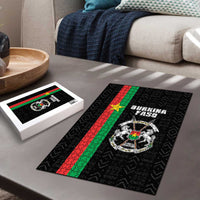 Burkina Faso Striped Puzzle African Mud Cloth Pattern - Black - Wonder Print Shop